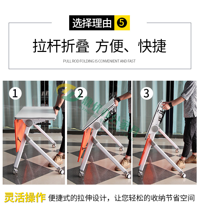 會(huì )議培訓桌折疊功能展示
