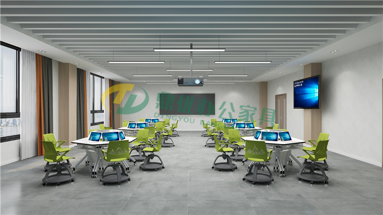 場(chǎng)合多用的智慧教室拼接桌椅