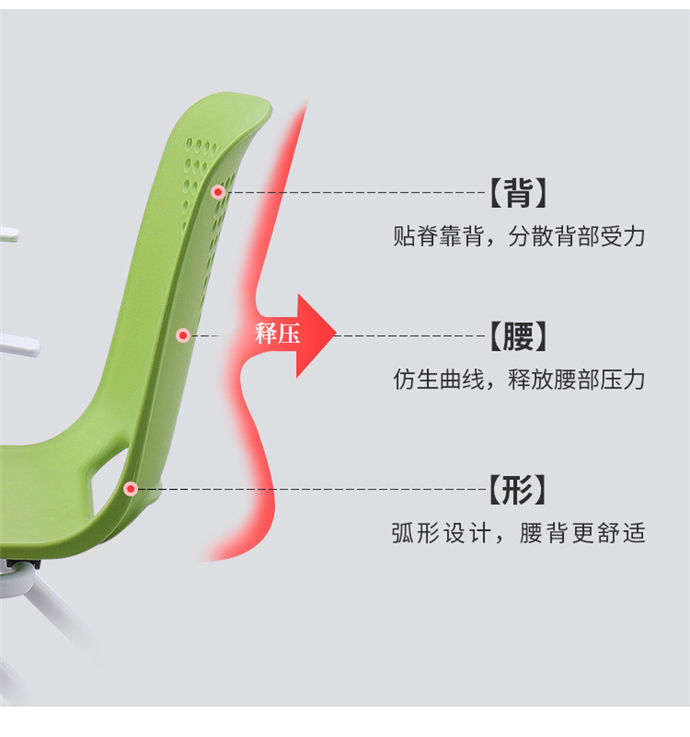 培訓椅帶扶手