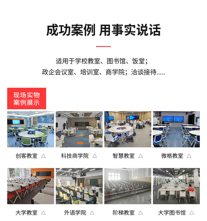 可旋轉寫(xiě)字板培訓椅